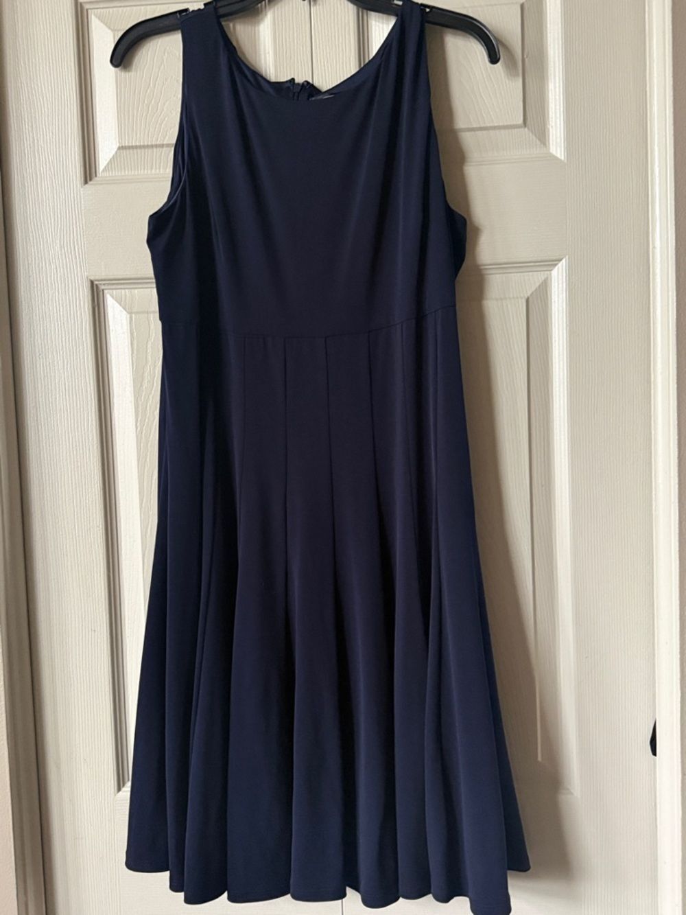 Jessica Howard Navy Sleeveless Fit-and-Flare Dress! - Picture 4 of 8